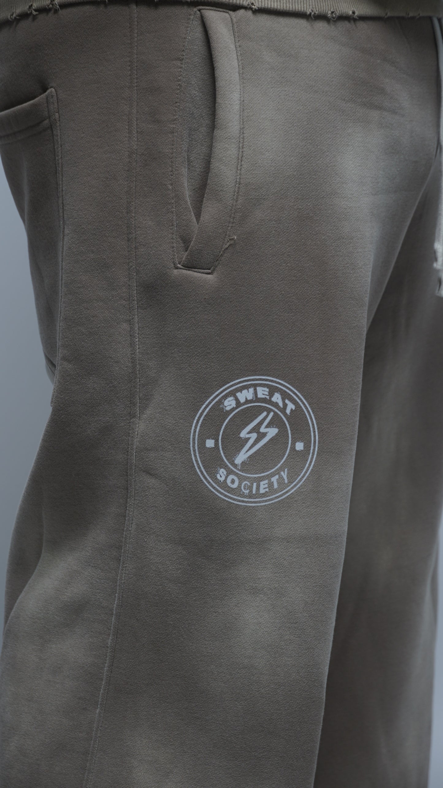 Beige Sweat Society Heavy-Weight Sweatpants