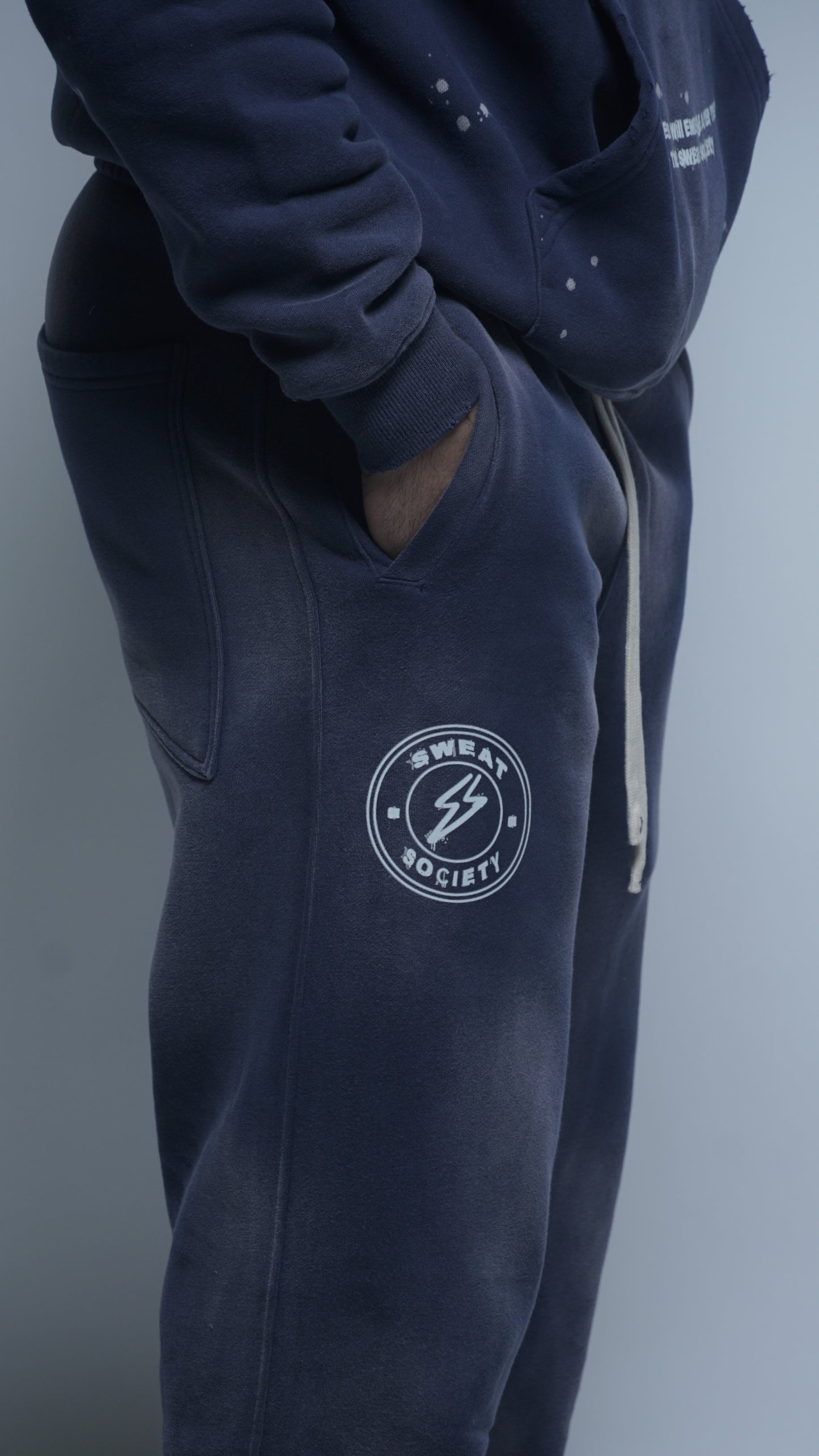 Blue Sweat Society Heavy-Weight Sweatpants
