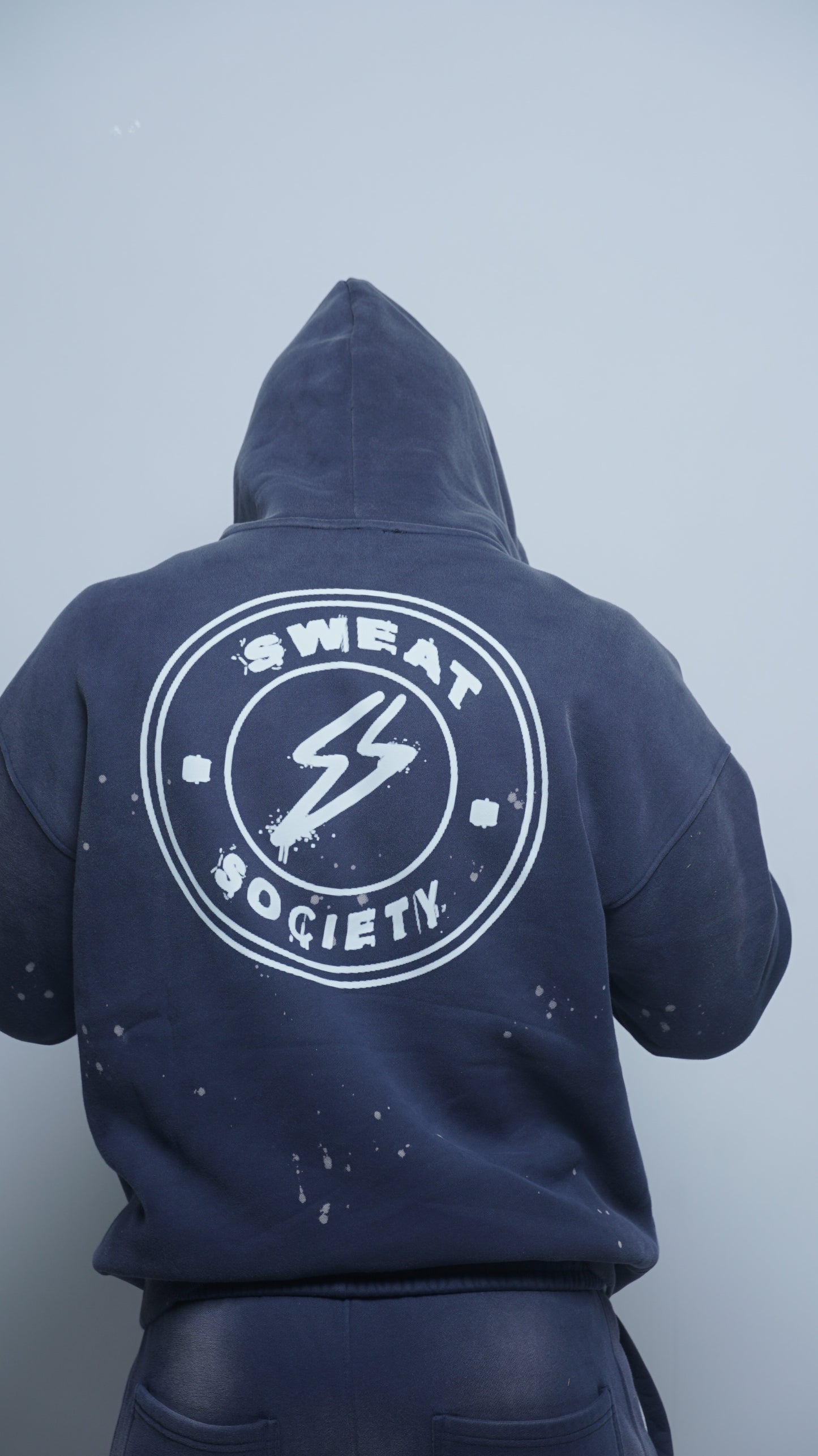 Blue Sweat-Society Heavy-Weight Hoodie