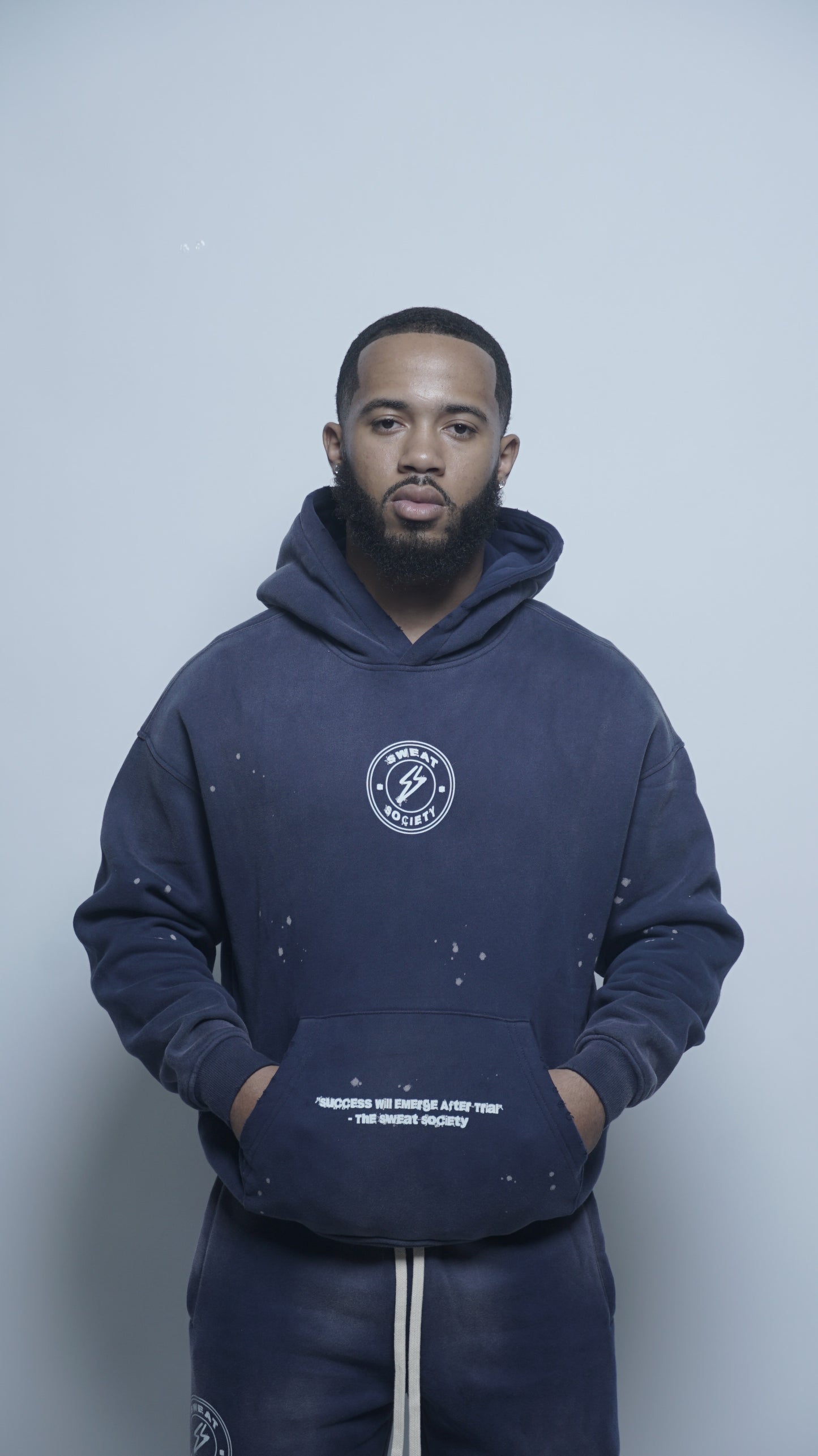 Blue Sweat-Society Heavy-Weight Hoodie