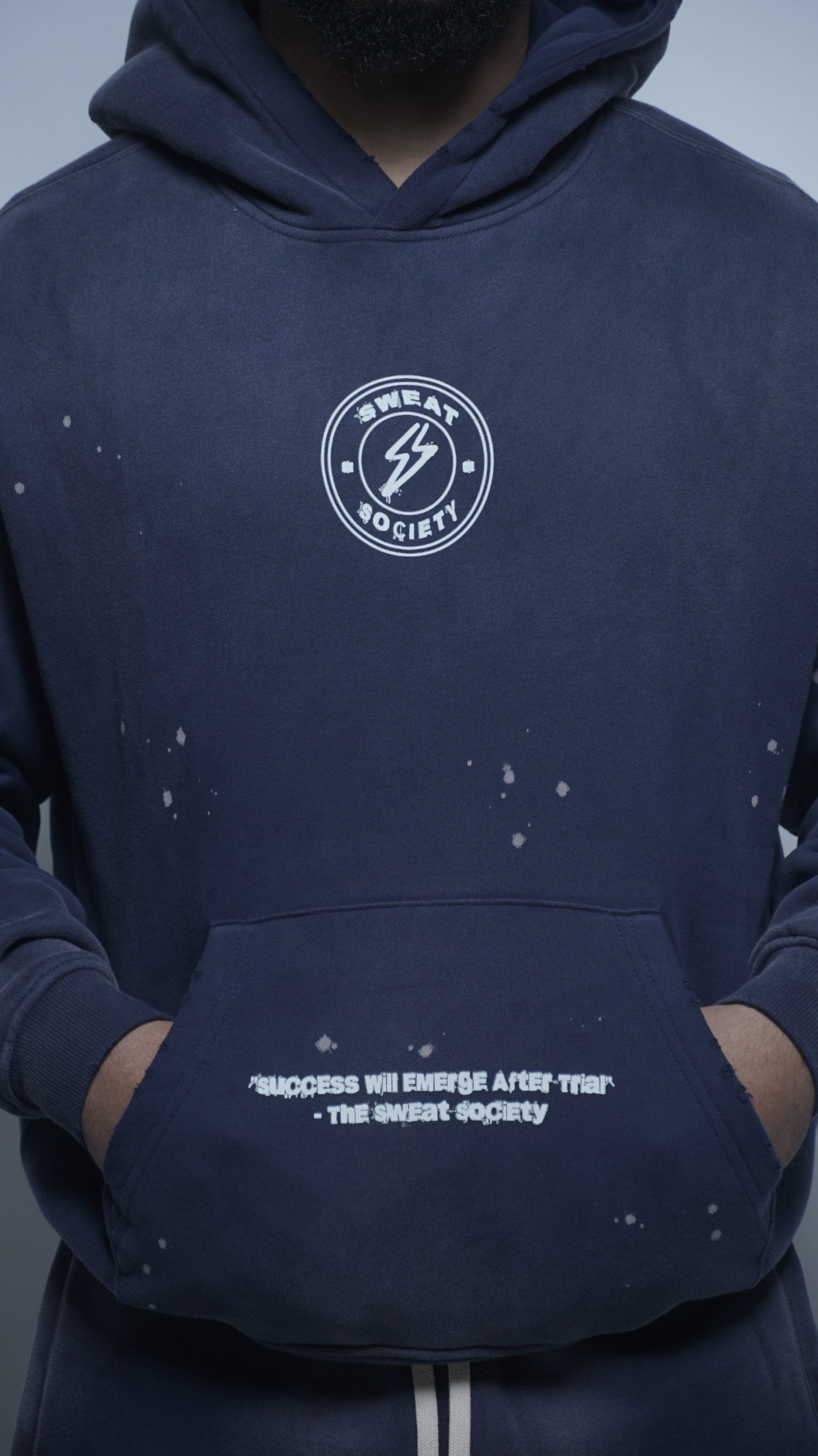 Blue Sweat-Society Heavy-Weight Hoodie