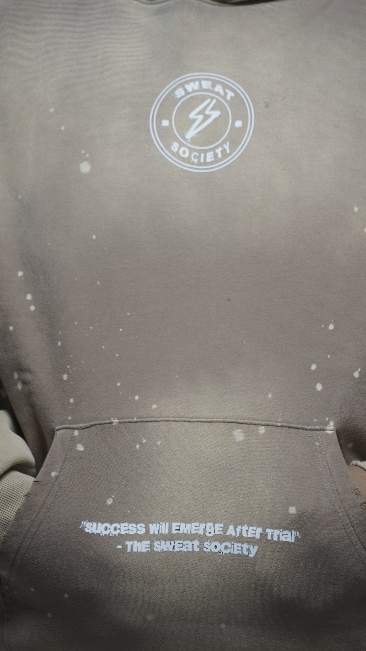 Beige Sweat Society Heavy-Weight Hoodie